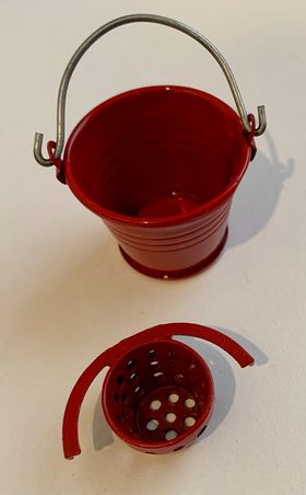 Red Bucket with Mop (Broom 90L, Bucket 25H x 30mmDiam)
