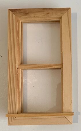 Small Window Standard Double Hung (61 x 112 fits 51 x 102mm) Last One