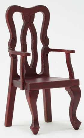 Side Chair with Arms, Mahogany (1 3/4" x 3 9/16" x 1 1/2")