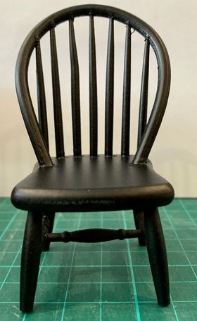Windsor Side Chair Black (45W x 47D x 87Hmm)