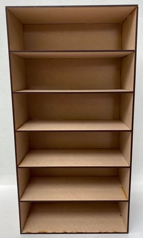 1:6 Double Unit with Shelves (190W x 95D x 370Hmm)