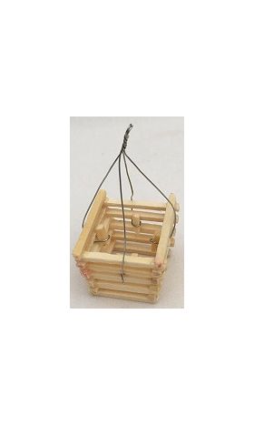 Hanging Basket Wooden (25 x 25 x 20Hmm)