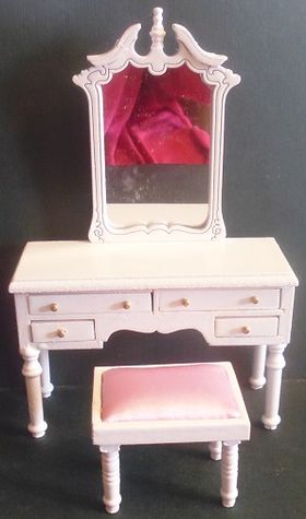 Dressing Table Set White