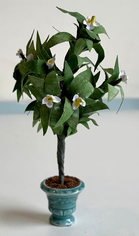 Frangipani in a Vase by Kathy Brindle (35 Diam x 100Hmm)