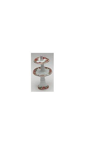 Cake Stand 2 Tier (50H, Bottom Plate 25mmDiam)