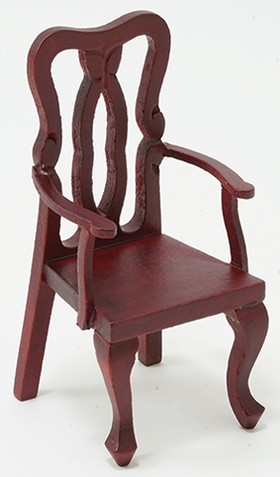 Side Chair with Arms, Mahogany (1 3/4" x 3 9/16" x 1 1/2")
