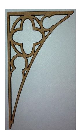 Laser Cut Corner Bracket (40x70mm)