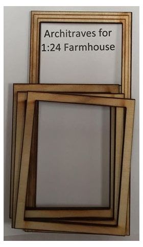 1:24 Laser Cut Architraves for Farmhouse Kit