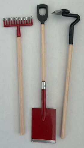 Garden Tools Red Long Handles (Spade 108mmL)