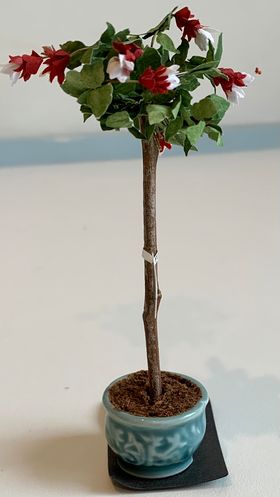 Fuchsia Flowers by Kathy Brindle (Price Each) (May Vary from Photo) (33 Diam x 100Hmm)