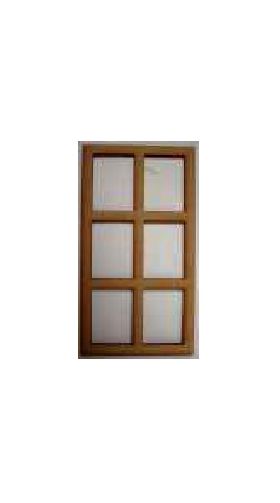 Large Rectangle Window 6 Pane Laser Cut (100W x 200Hmm)