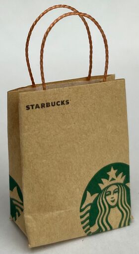 Starbucks Bag, Set of 5 (30 x 38mm, 55mm inc Handle)
