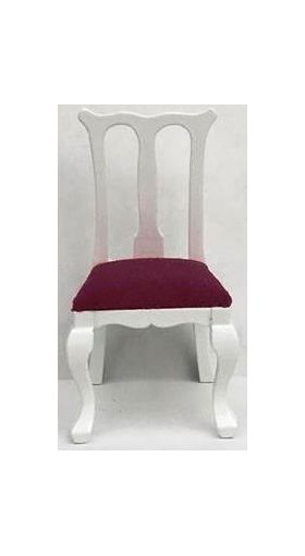 White Chair with Red Seat (46W x 42D x 86Hmm)