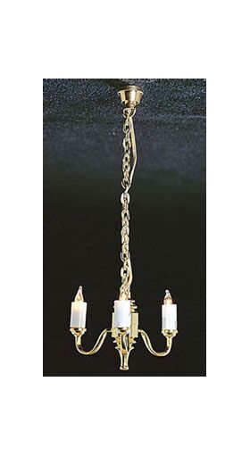 3 Arm Up Colonial Chandelier (40mm Diam)