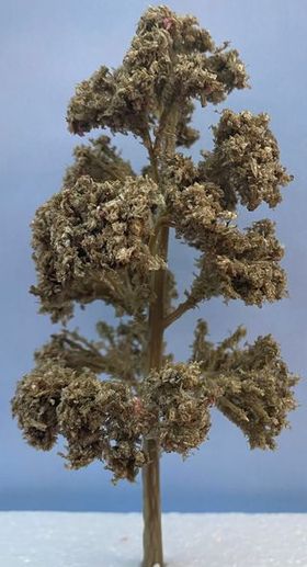 14cm Tall Autumnal Brown Tree