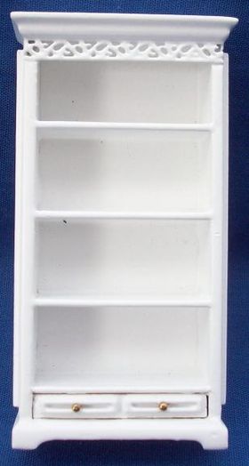 1:24 Tall Shelves White (42W x 20D x 85Hmm)