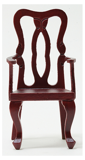 Side Chair with Arms, Mahogany (1 3/4" x 3 9/16" x 1 1/2")
