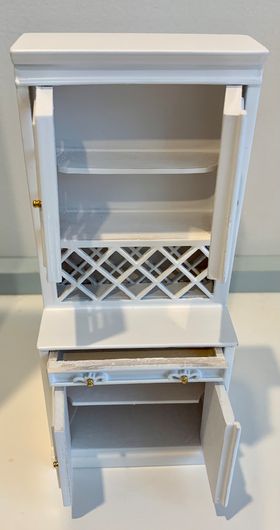 Fancy Tall Cabinet White (77 x 48 x 177Hmm)