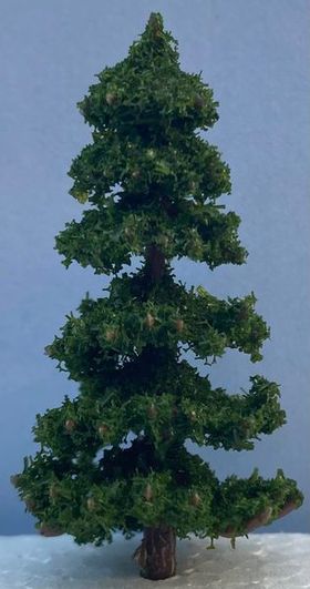 6cm Pointy Dark Green Tree