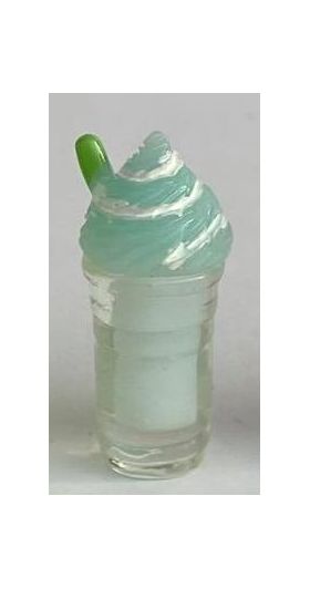 Large Cyan Drink with Cyan Cream on Top (14Diam x 30H)