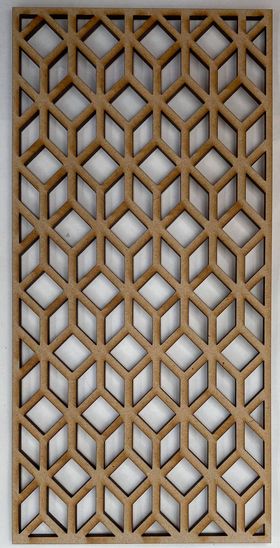 Screen Cubist Laser Cut (95 x 195mm)