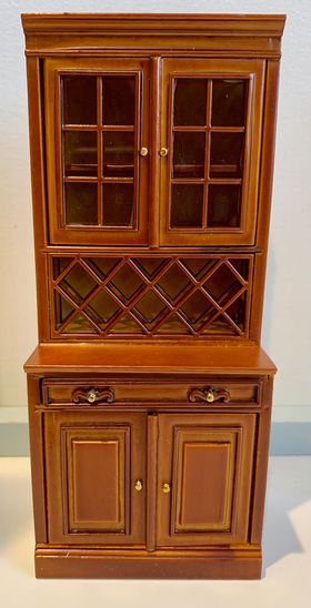 Fancy Tall Cabinet Walnut (77 x 48 x 177Hmm)