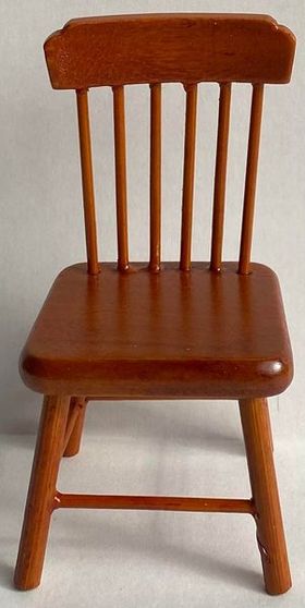 Dining Chair Spindle Back Brown (40 x 40 x 80Hmm)