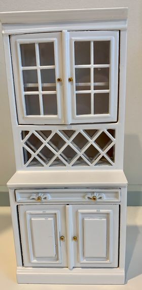 Fancy Tall Cabinet White (77 x 48 x 177Hmm)
