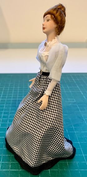 Lady in Black / White Skirt (155Hmm) by Debra Hammond