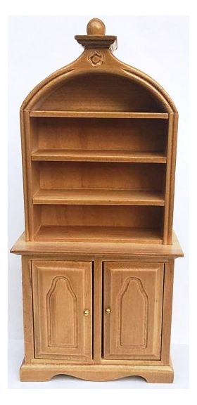 Shelf Unit Oak Rounded Top