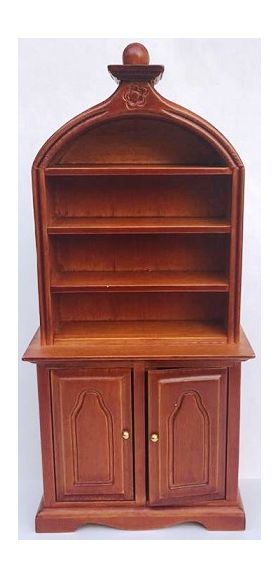 Shelf Unit Brown Rounded top