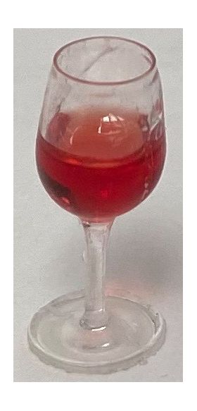 Glass of Red Wine (18mmH)