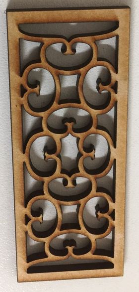 1:24 'Curly' Pattern Panel (85 x 34mm)