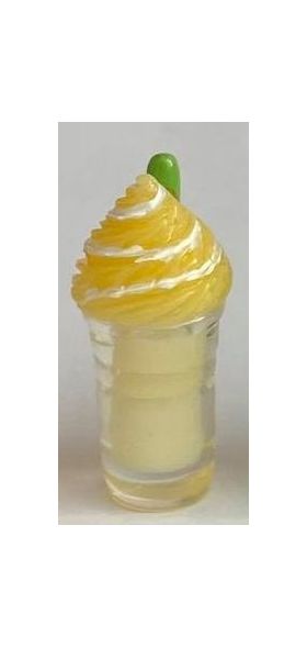 Large White Drink with Yellow Cream on Top (14Diam x 30H)