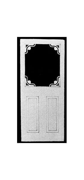 Victorian Screen Door 2 7/8" x 6 11/16H