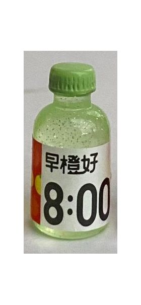 1:6 or Large 1:12 Juice 8:00 Bottle with Green Lid (12 Diam x 24Hmm)