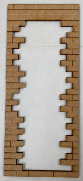 Brickwork for Book Nook Kit Small Laser Cut (240 x 102mm)