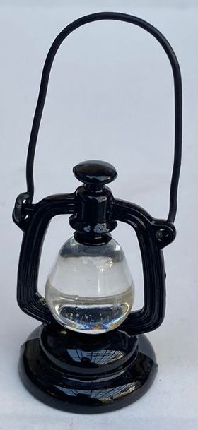 Metal Lantern Black (22 Diam x 33Hmm (plus loop)) (Not Electrical)