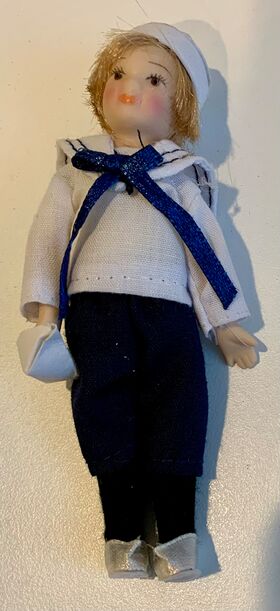 Boy in Sailor Suit Porcelain Doll (110Hmm)