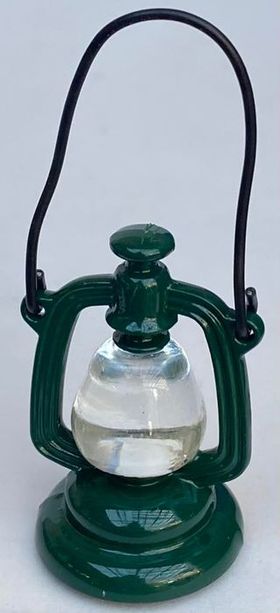 Metal Lantern Green (22 Diam x 33Hmm (plus loop)) (Not Electrical)