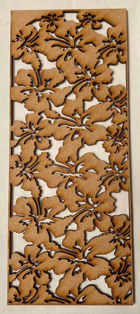 Hibiscus Panel (90 x 195mm)
