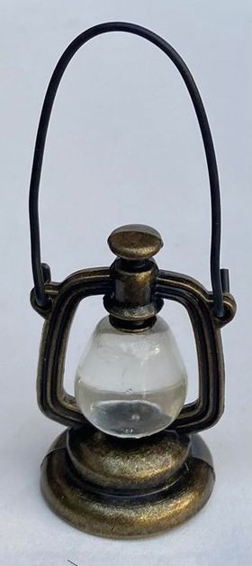 Metal Lantern Brass (22 Diam x 33Hmm (plus loop)) (Not Electrical)