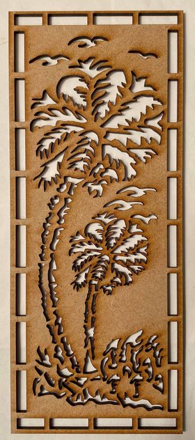 Island Palm Panel (90 x 195mm)
