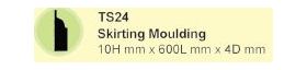Skirting Moulding (10mmH x 600mmL x 4mmD)