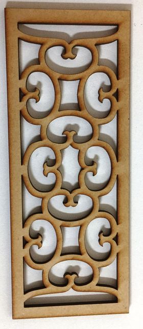'Curly' Pattern Panel (66 x 170mm)