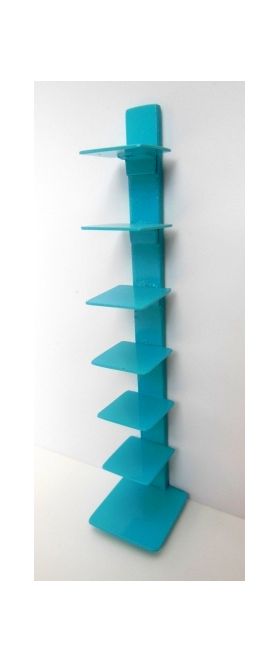 Tower Bookcase Light Blue by PRD Miniatures  (19W x 13D x 28Hmm)