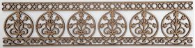 Balustrade Single with Six Round Floral (310 x 73mm) Laser Cut