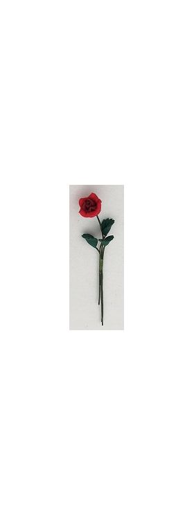 Single Red Rose (60 to 70mm Long)