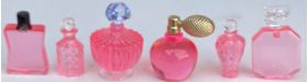Ladies Perfume Set Pink 6Pc (Approx: 15mm High)