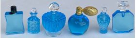 Ladies Perfume Set Blue 6Pc (Approx: 15mm High)